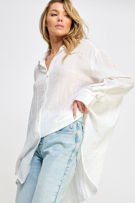 The Blake Button Down- White